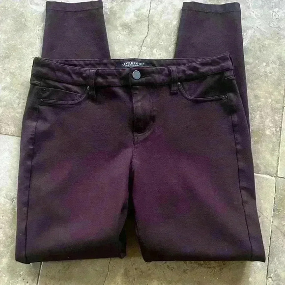 LIVERPOOL Los Angeles stretch knit pant. Size 6/28. Burgundy Excellent condition - Picture 1 of 6